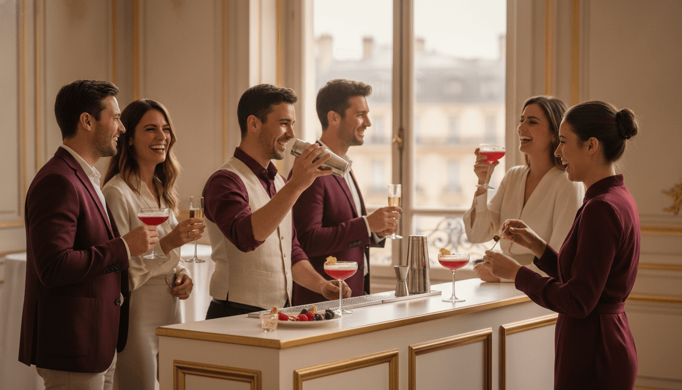Un bar à cocktails pour votre anniversaire.