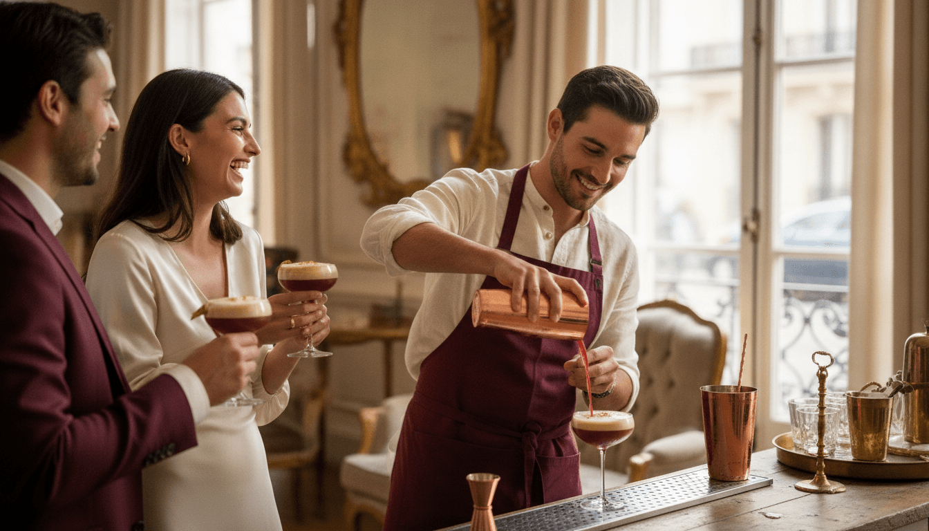 Un barman privé pour votre soirée.